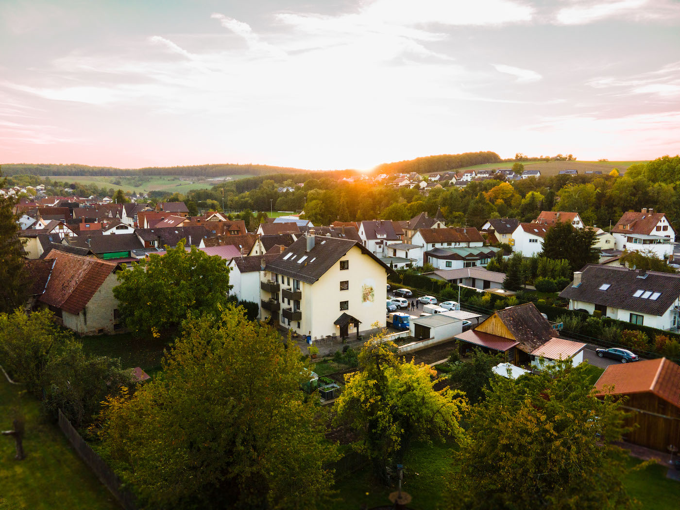 Pension Zum Loewen Eschau Luftaufnahme